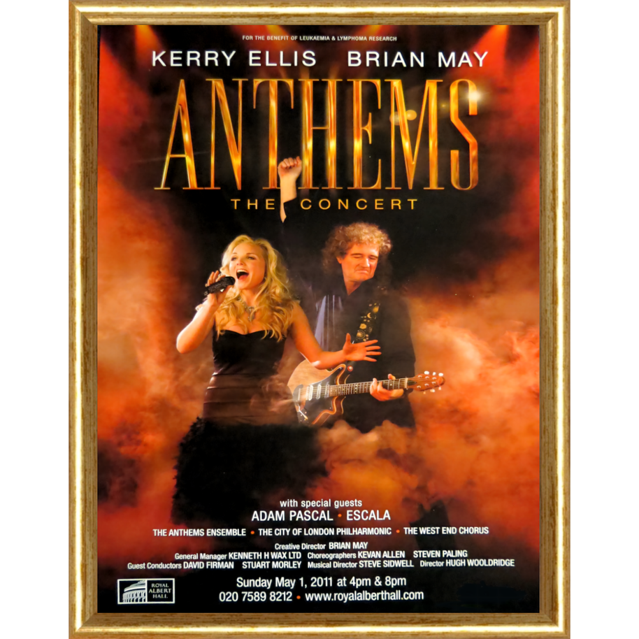 Anthams The Concert Kerry Ellis, Brian May Poster