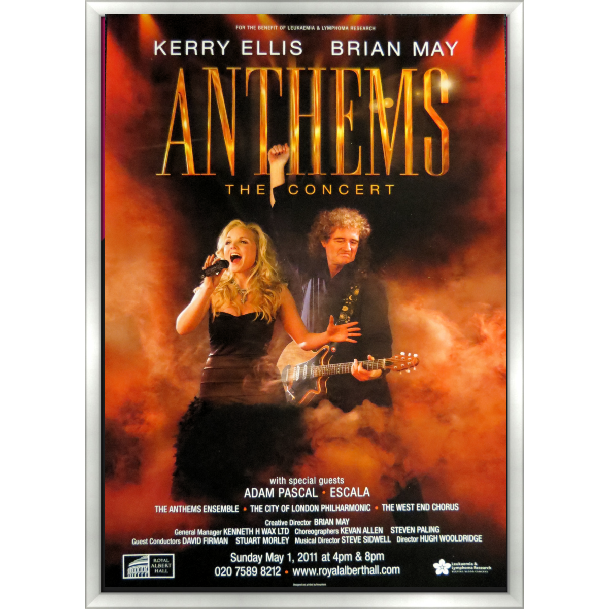 Anthams The Concert Kerry Ellis, Brian May Poster