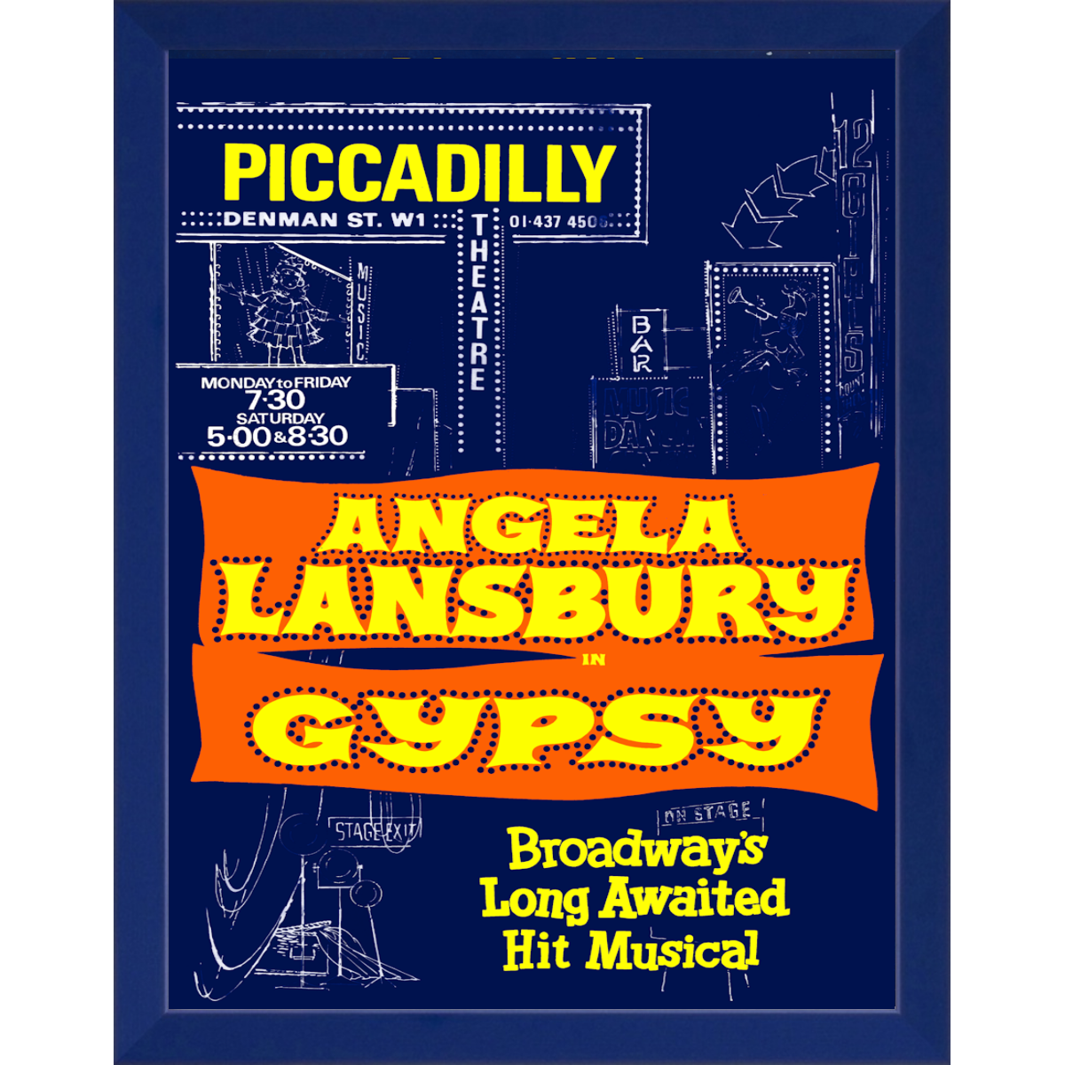 Gypsy  Angela Lansbury 1974 Poster