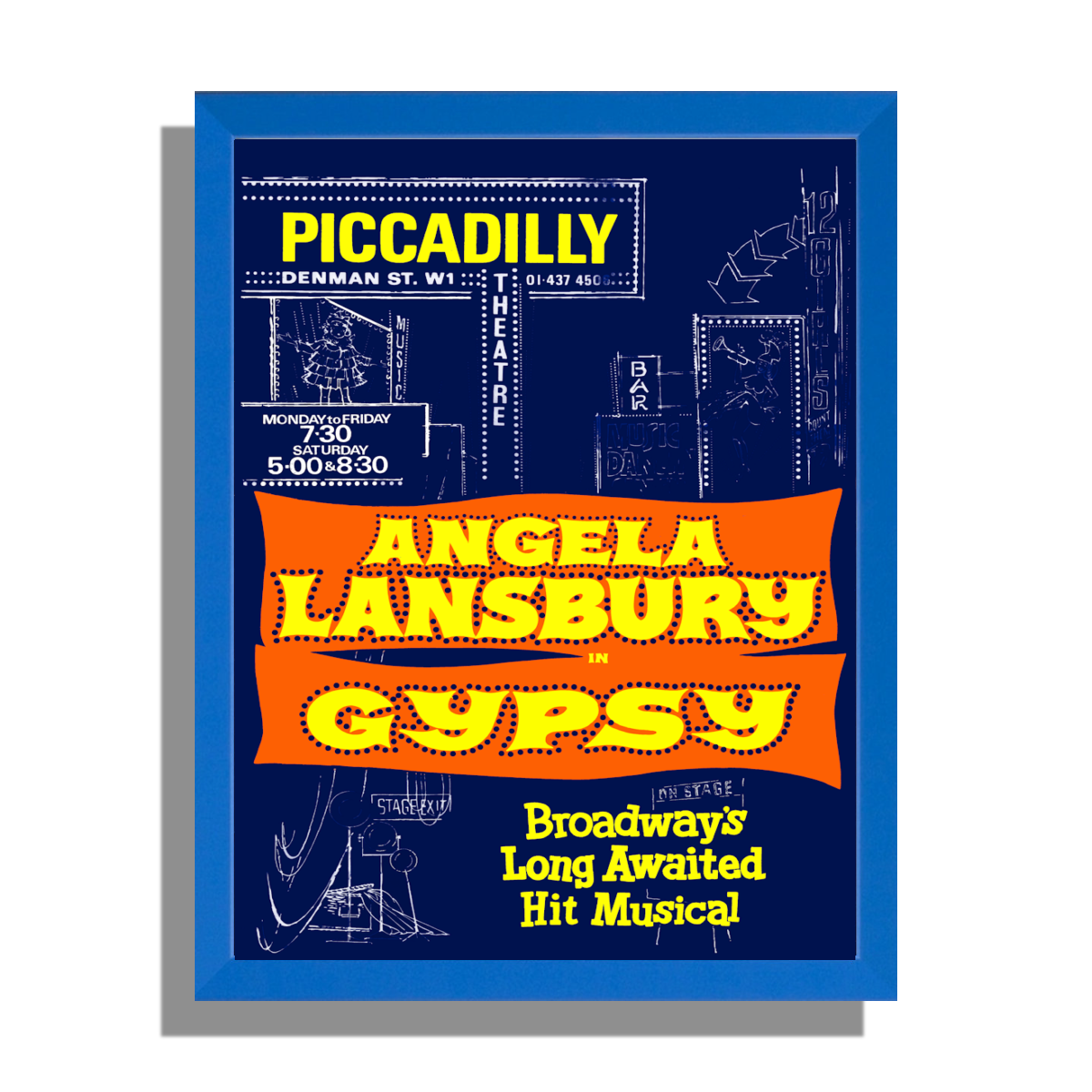 Gypsy  Angela Lansbury 1974 Poster