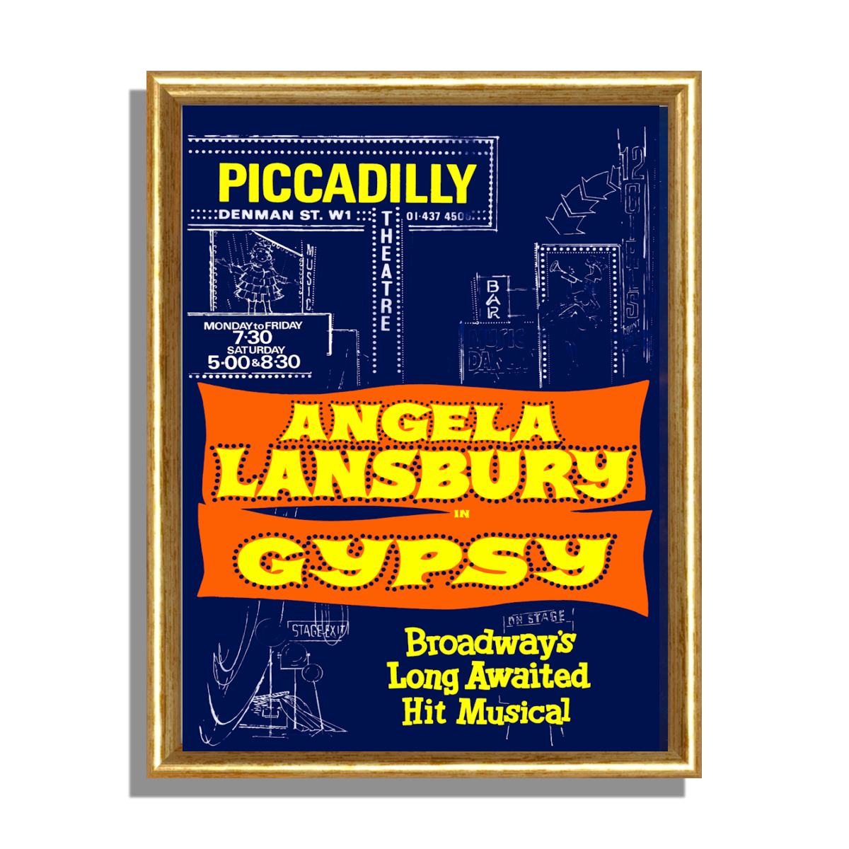 Gypsy  Angela Lansbury 1974 Poster