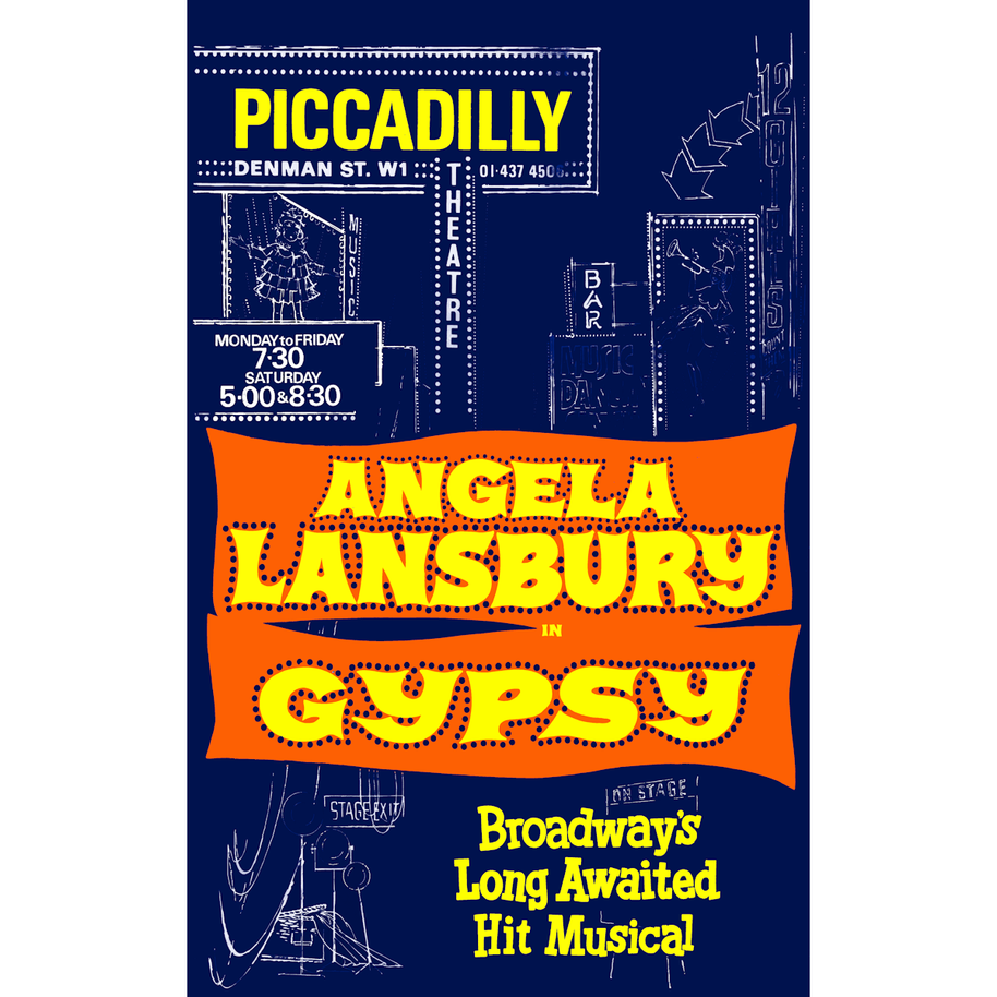 Gypsy  Angela Lansbury 1974 Poster