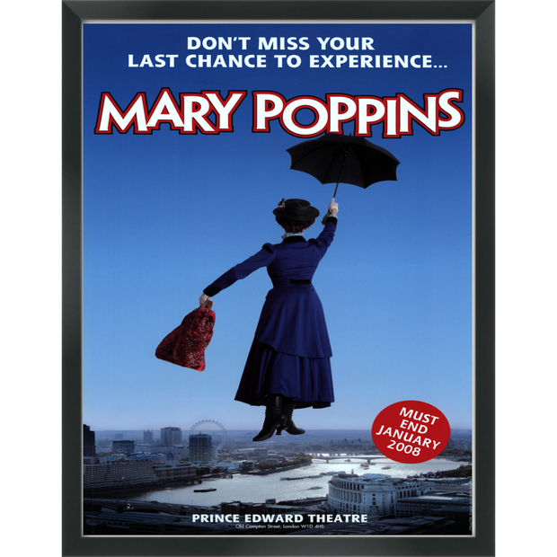 Mary Poppins Prince Edward Theatre Repro Poster