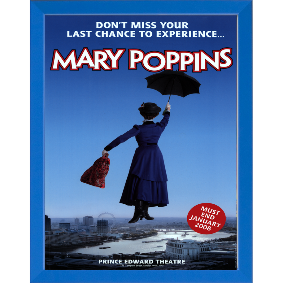 Mary Poppins Prince Edward Theatre Repro Poster