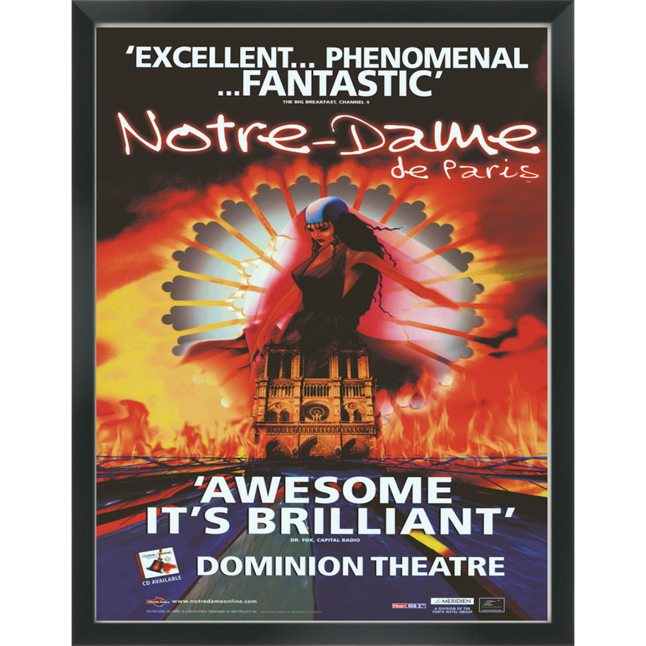 Notre Dame De Paris Dominion Theatre Repro poster