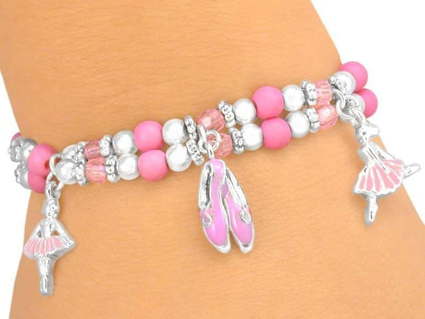 Children`s Pink Ballerina Bracelet