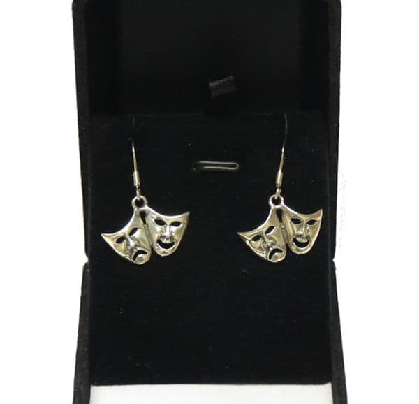 Comedy and Tragedy Mask Earrings