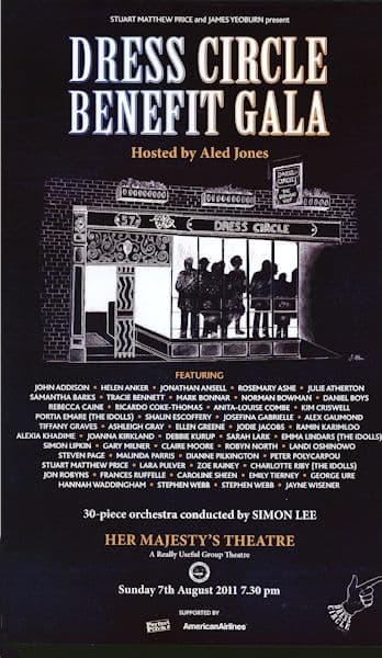 Dress Circle - Benefit 2011 Posters 12.5x20 inches