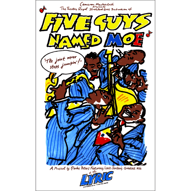 Five Guys Named Moe Lyric Theatre Poster
