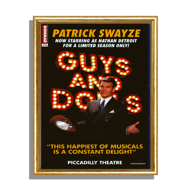 Guys and Dolls Patrick Swanyze Piccadilly Theatre Poster