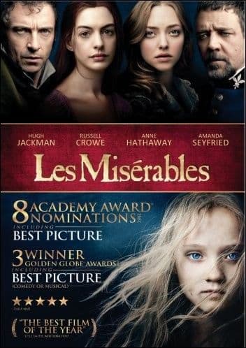 Les Miserables Movie 2012 DVD (Region 1: USA & Canada)
