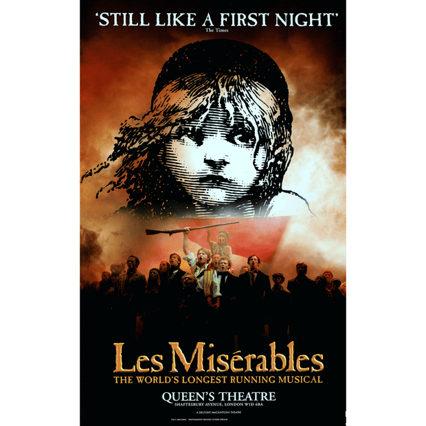 Les Miserables World's Longest Running Musicals Poster
