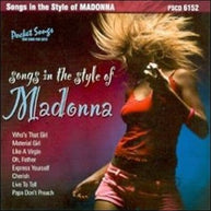 Madonna Songs in the Style of... Karaoke CD