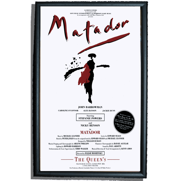 Matador The Queens Theatre 1991 Repro Poster