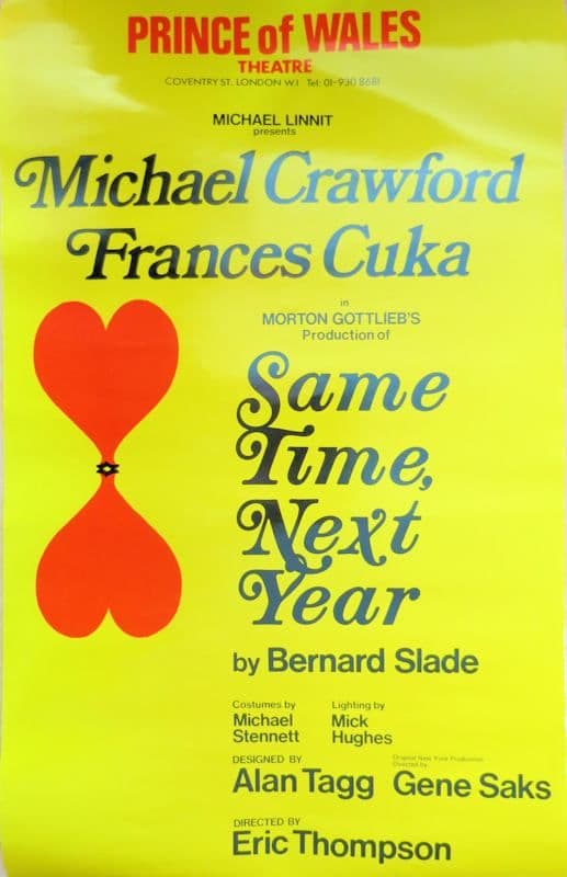 Michael Crawford Same Time Next Year Posters 12.5x20 inches