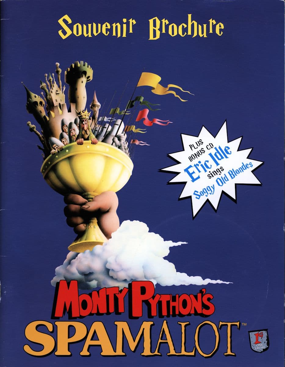 Monty Pythons Spamolot Broadway Souvenir Brochure + Eric Idle CD