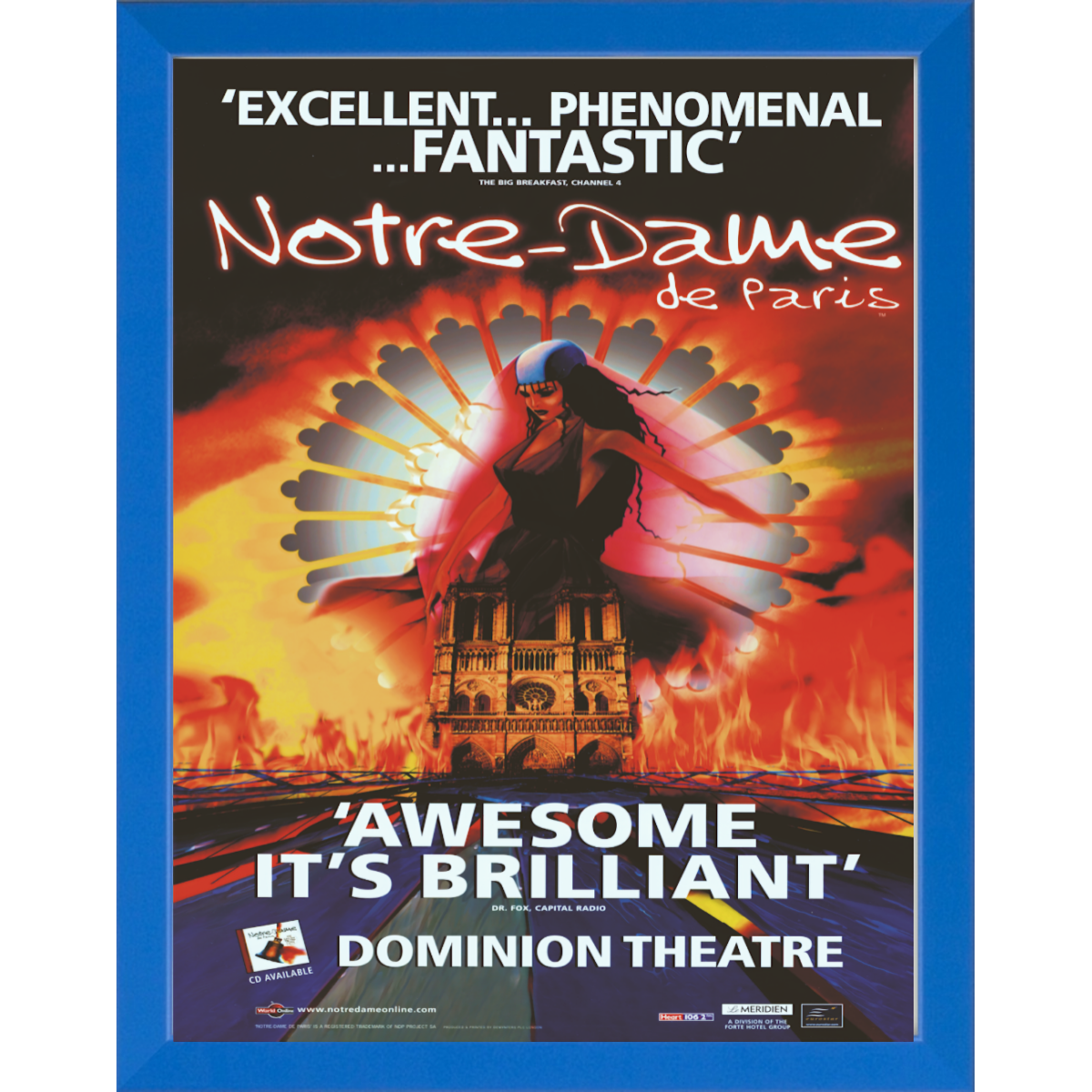 Notre Dame De Paris Dominion Theatre Repro poster