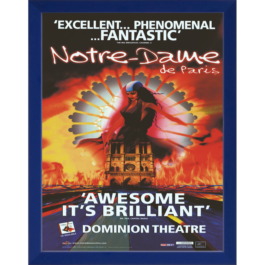 Notre Dame De Paris Dominion Theatre Repro poster