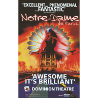 Notre Dame De Paris Dominion Theatre Repro poster