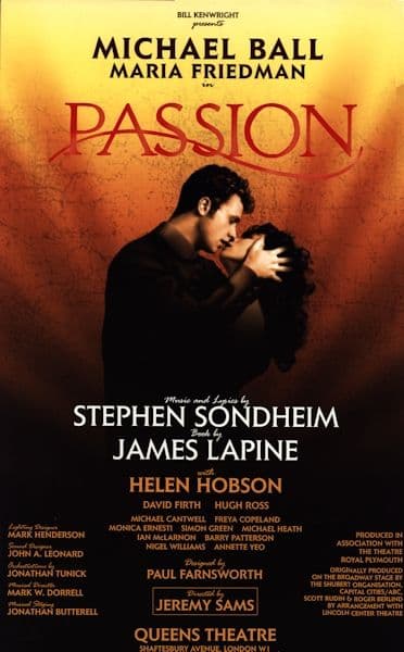Passion Queens Theatre (Couple Image) Repro Folio Poster