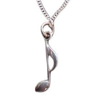Quaver on 18 inch silver chain