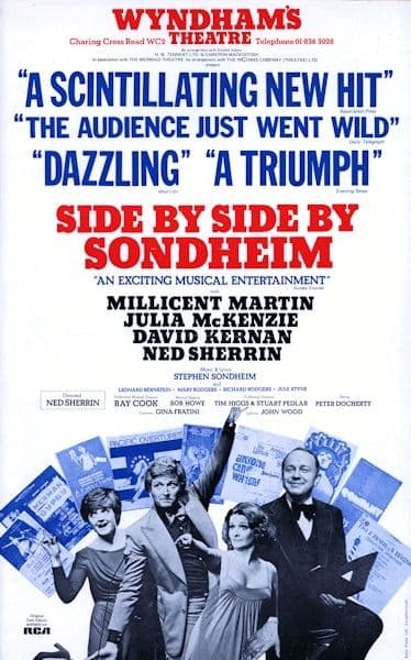 Side By Side By Sondheim Wyndhams Theatre Repro Folio Poster