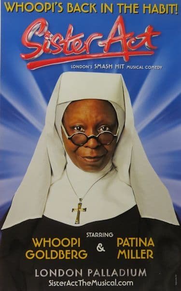 Sister Act Whoopi Goldberg London Palladium Repro Folio Poster