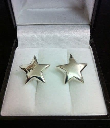 Sterling Silver star stud earrings