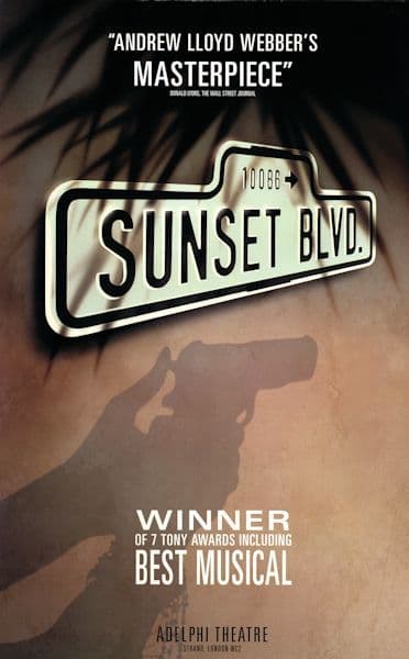 Sunset Boulevard Adelphi Theatre Repro 12.5x20 inches Poster
