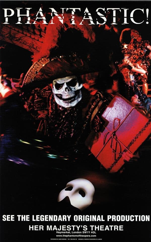 The Phantom of the Opera Phantasic! Her Majesty's Theatre Repro Folio Poster