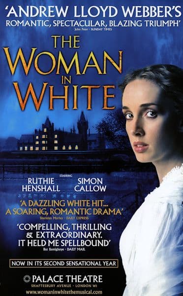The Woman In White Palace Theatre Repro Folio Poster