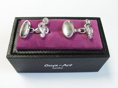 Treble Clef Chain Cufflinks