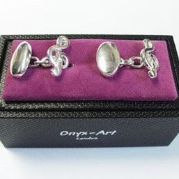 Treble Clef Chain Cufflinks