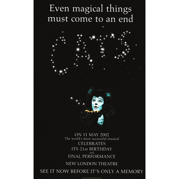 Cats Final Performance New London Theatre Poster