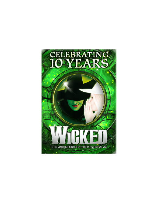 Wicked 10th Anniversary Fridge  Magnet