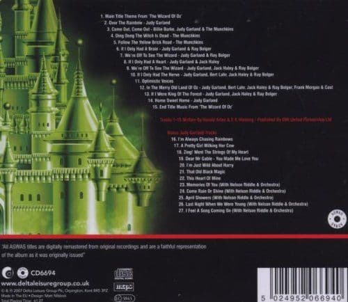 Wizard Of Oz CD Original Film Soundtrack CD